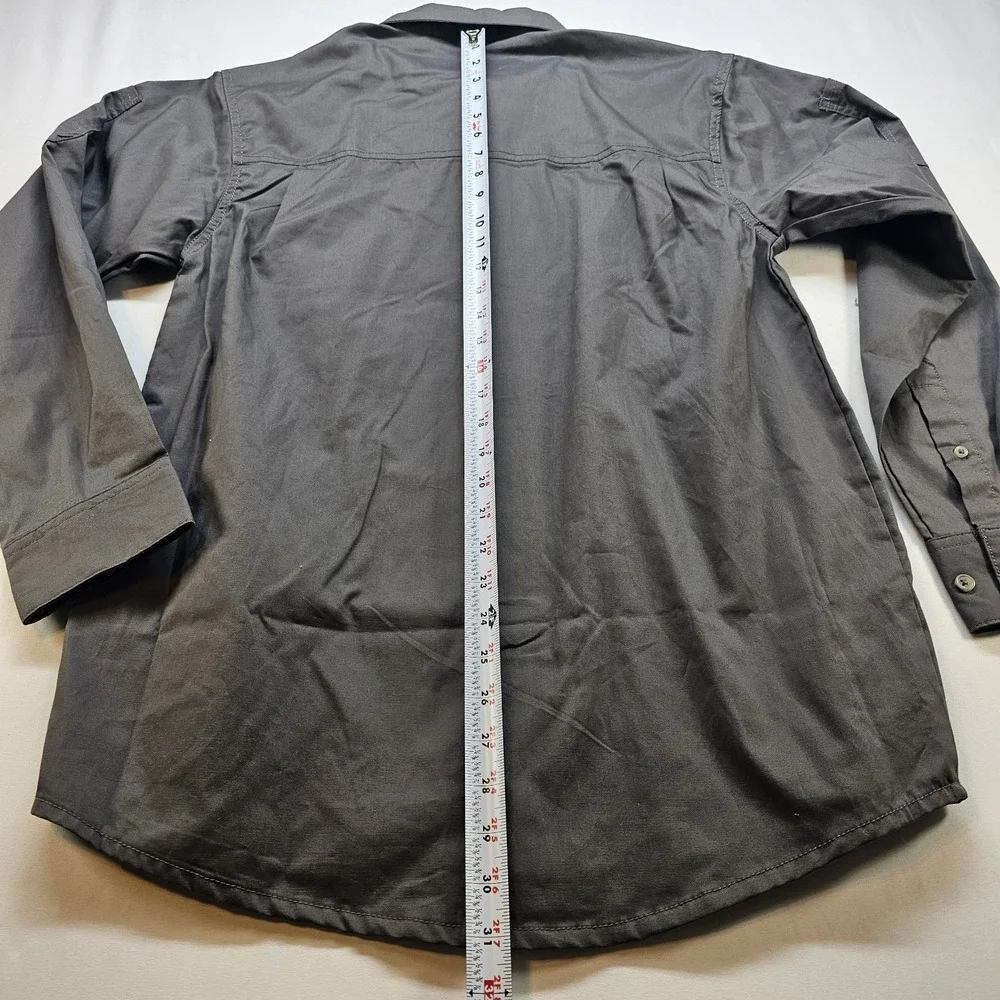 Berne Workwear‎ Men's M Button Down Work Shirt Gray Long Sleeve Utility NEW